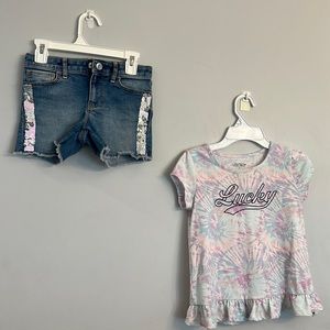 Bundle of Girls Top + Bottom Size 7